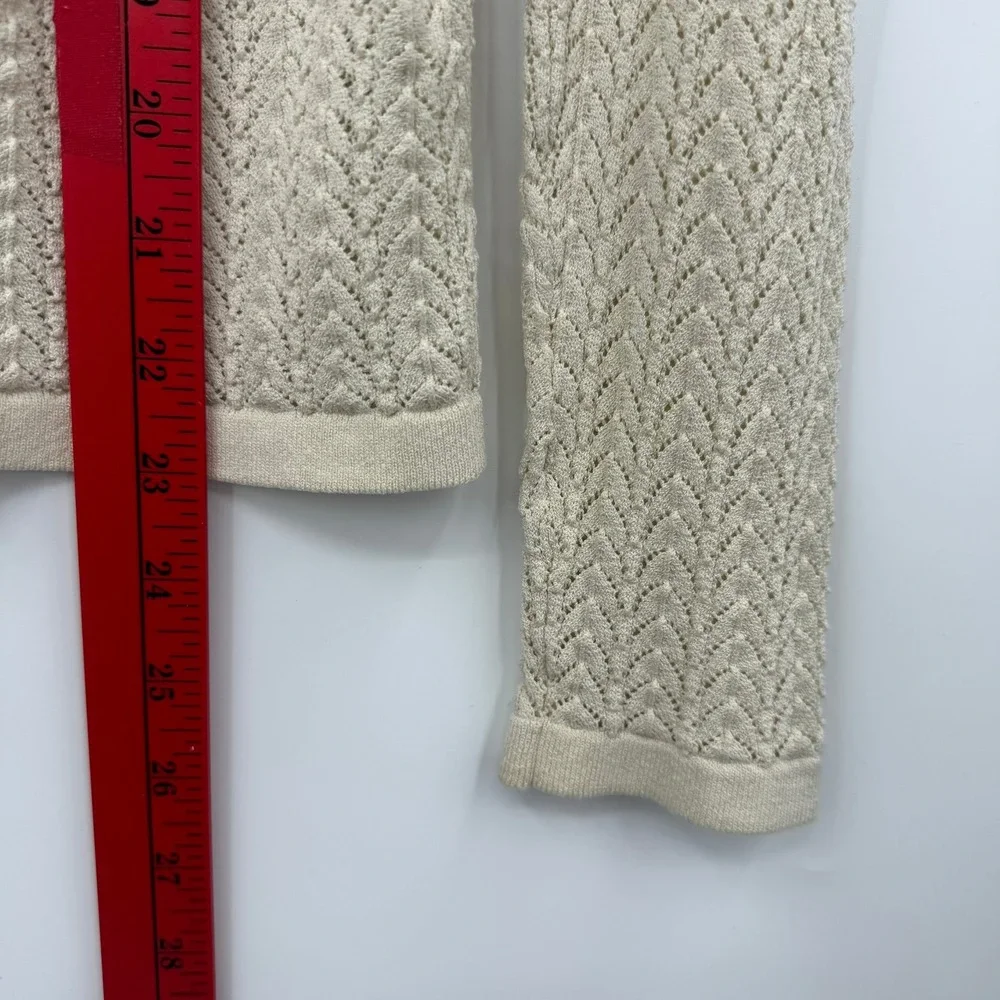 Vintage Banana Republic Cardigan Women S Silk Pointelle Y2K Coquette Balletcore